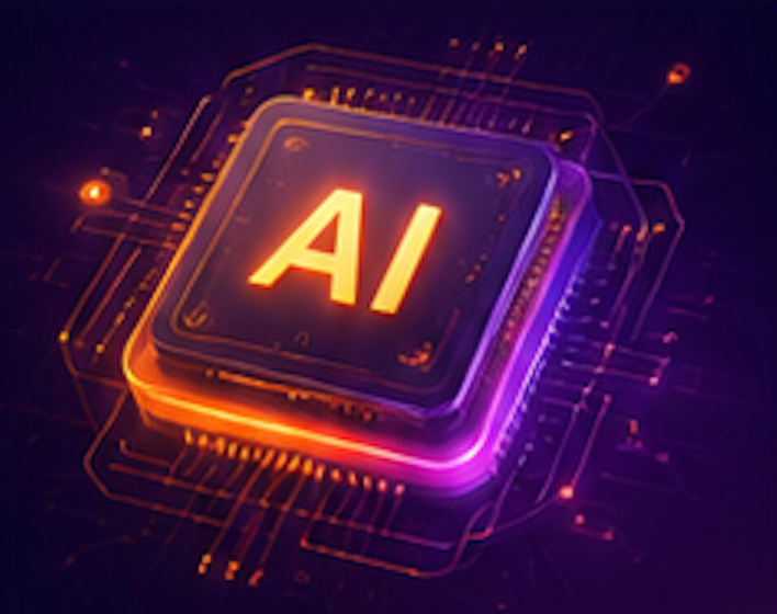 AI chip graphic